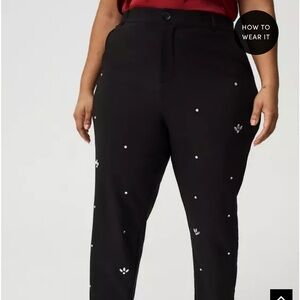 Torrid Black Embellished Women's Trousers